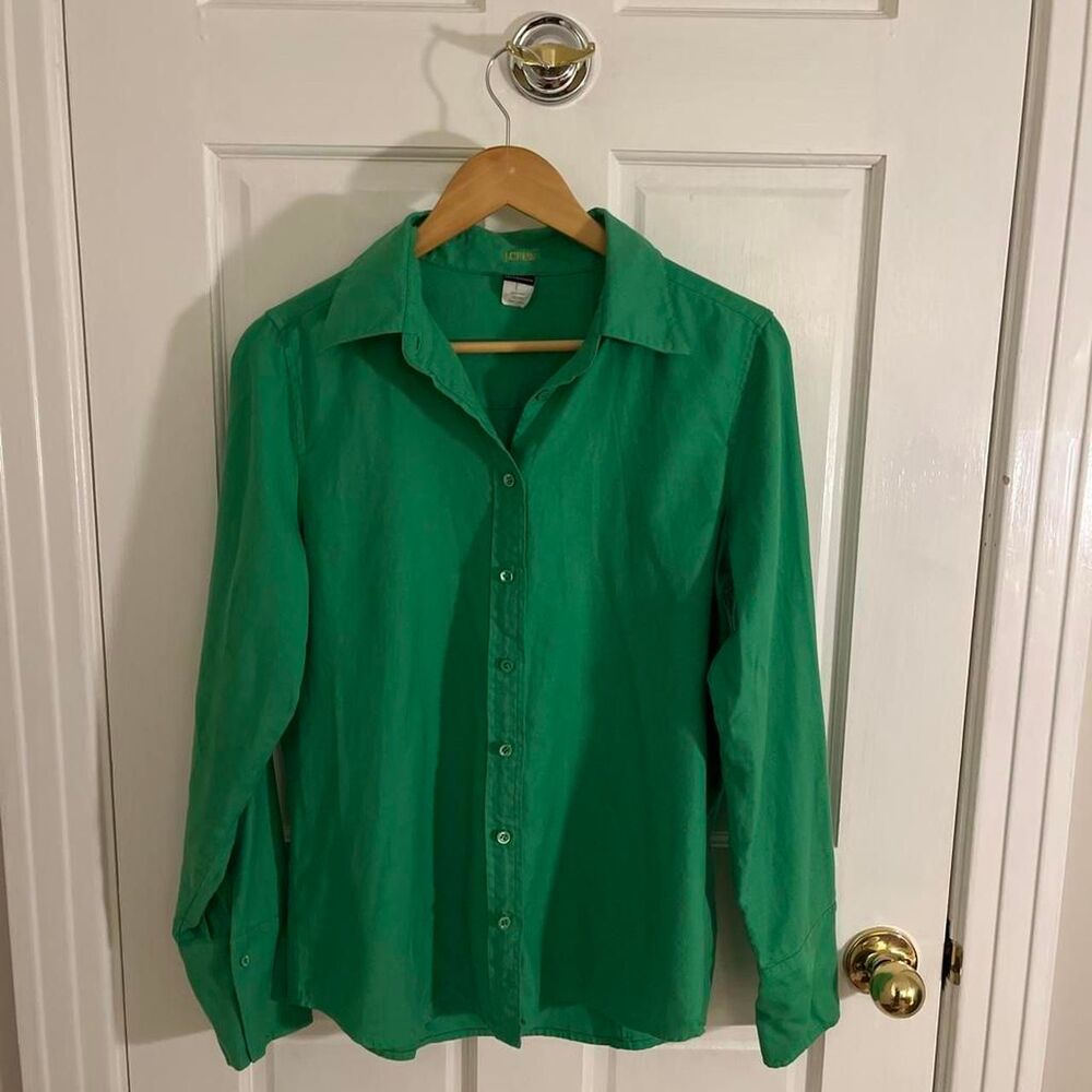 Jcrew Women's Green Blouse